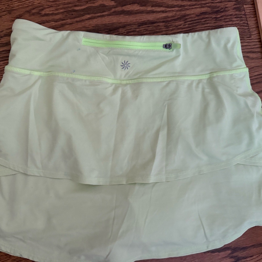 Athleta Girl Light Green Athletic Tiered Skort - Picture 3 of 5